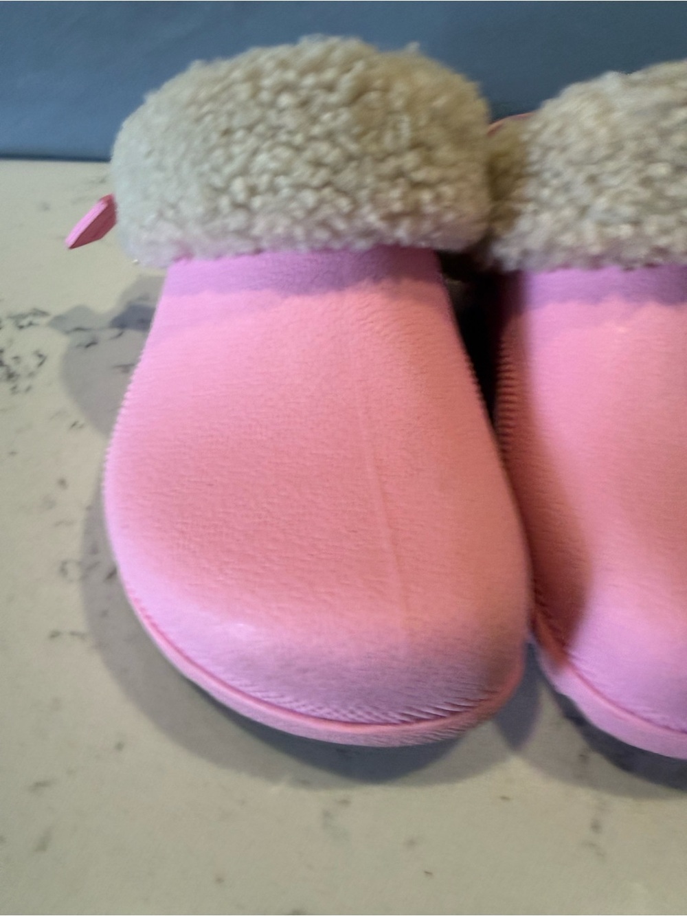 Coach Pink Slip-On Shearling-Trim Clogs - Picture 13 of 16